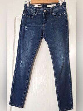 Pilcro & The Letterpress STET Jeans Size 27 Dark Indigo Blue Mid Rise Straight